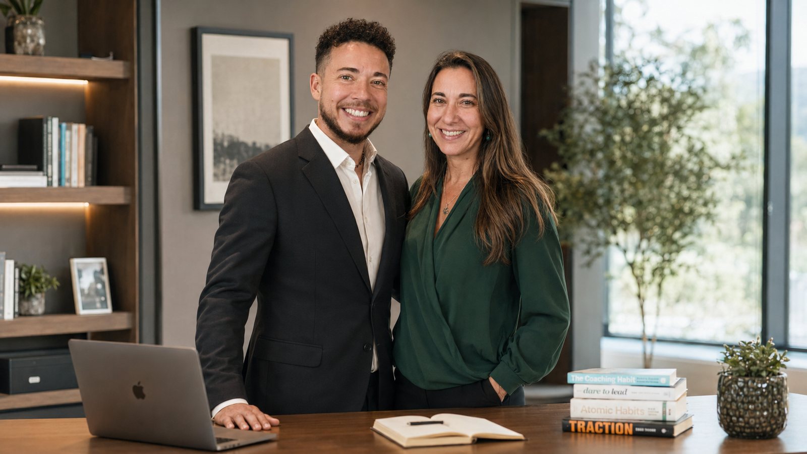 Sonia y Ben, fundadores de SB Human Lab, en su espacio de trabajo